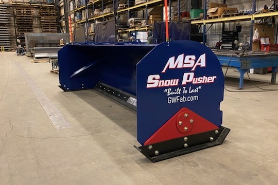MSA 14′ Snowpusher w/ Floating Shoe to Prevent Scraping – Ready to Roll!