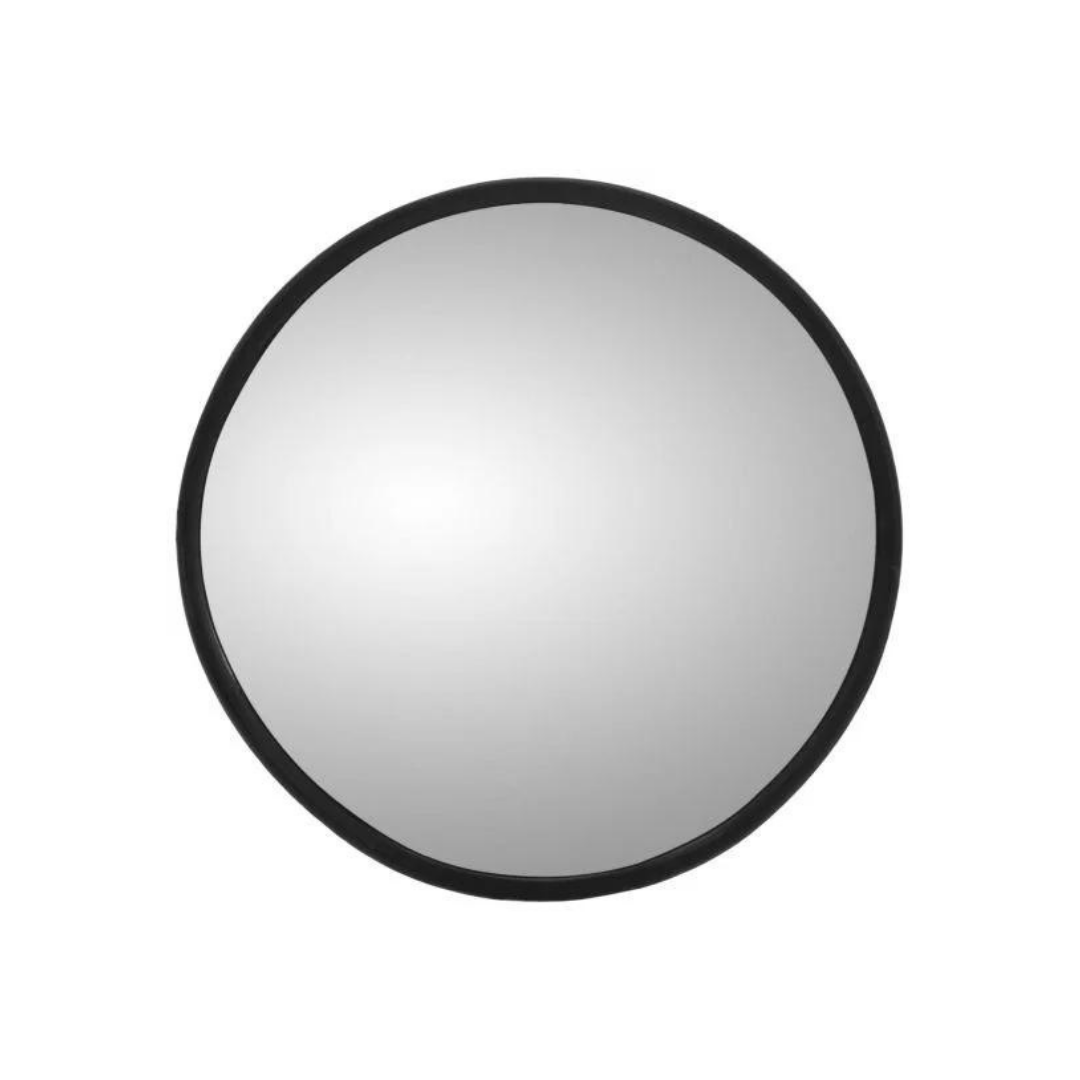 Signal-Stat, 4 in., Black Plastic Stick-On Convex Mirror, Round ...