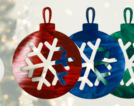 Steel Christmas Ornaments – Now Available!