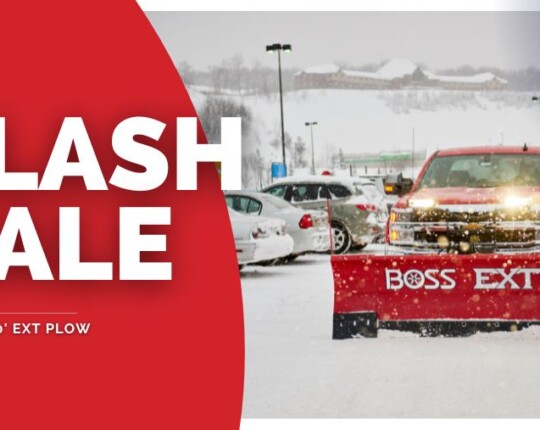 Flash Sale on BOSS EXT Snowplows: Limited Time, Limited Stock!