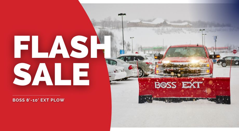 Flash Sale on BOSS EXT Snowplows: Limited Time, Limited Stock!