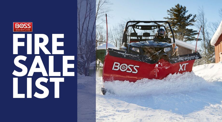 BOSS Snowplow Fire Sale List