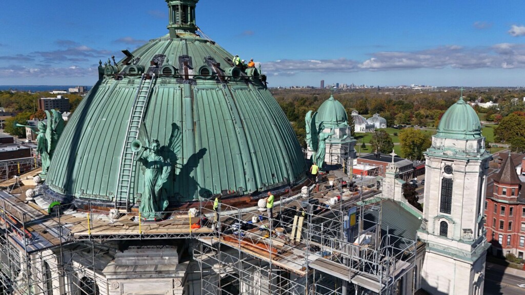 Dome Restoration Ladder for OLV National Shrine & Basilica