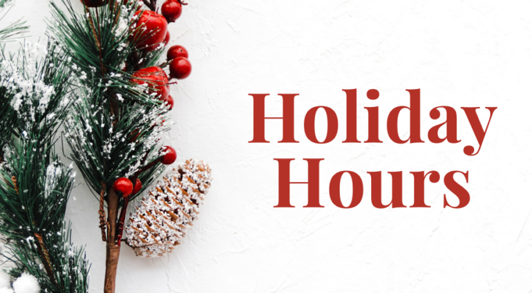 Holiday Hours 2024