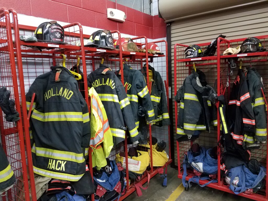 Custom-built fireman's racks