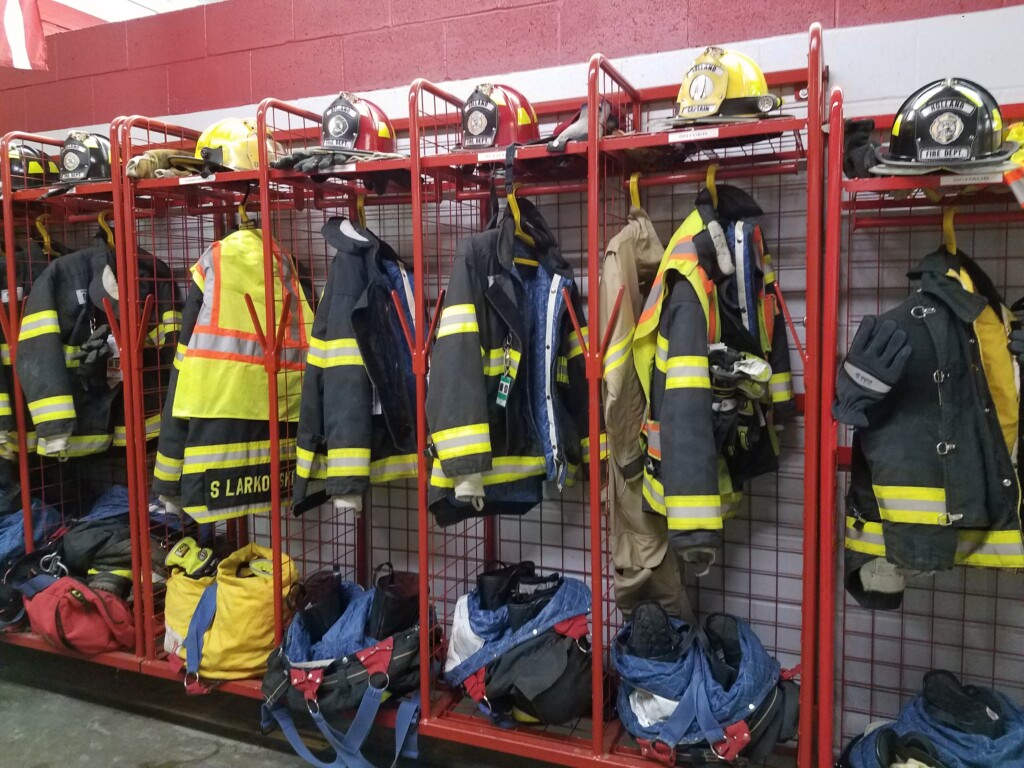 Custom-built fireman's racks