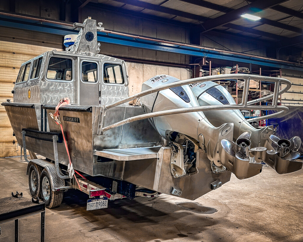 Buffalo State College's all-aluminum boat in for a custom fabrication!