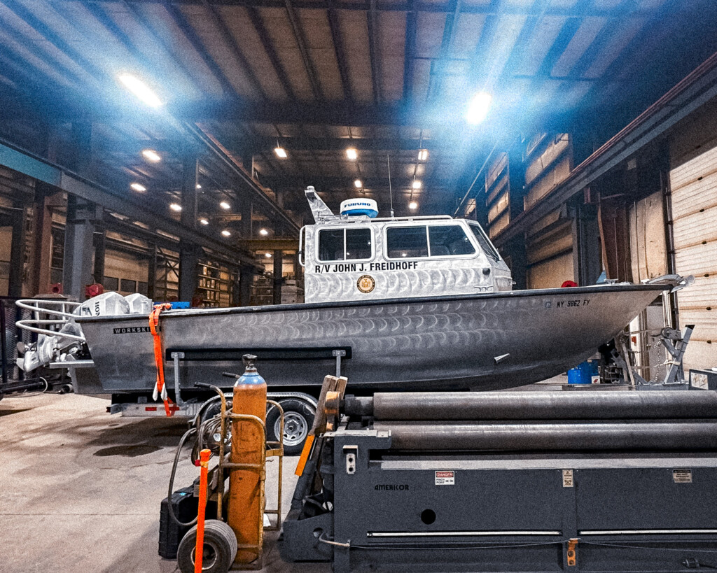 Buffalo State College's all-aluminum boat in for a custom fabrication!