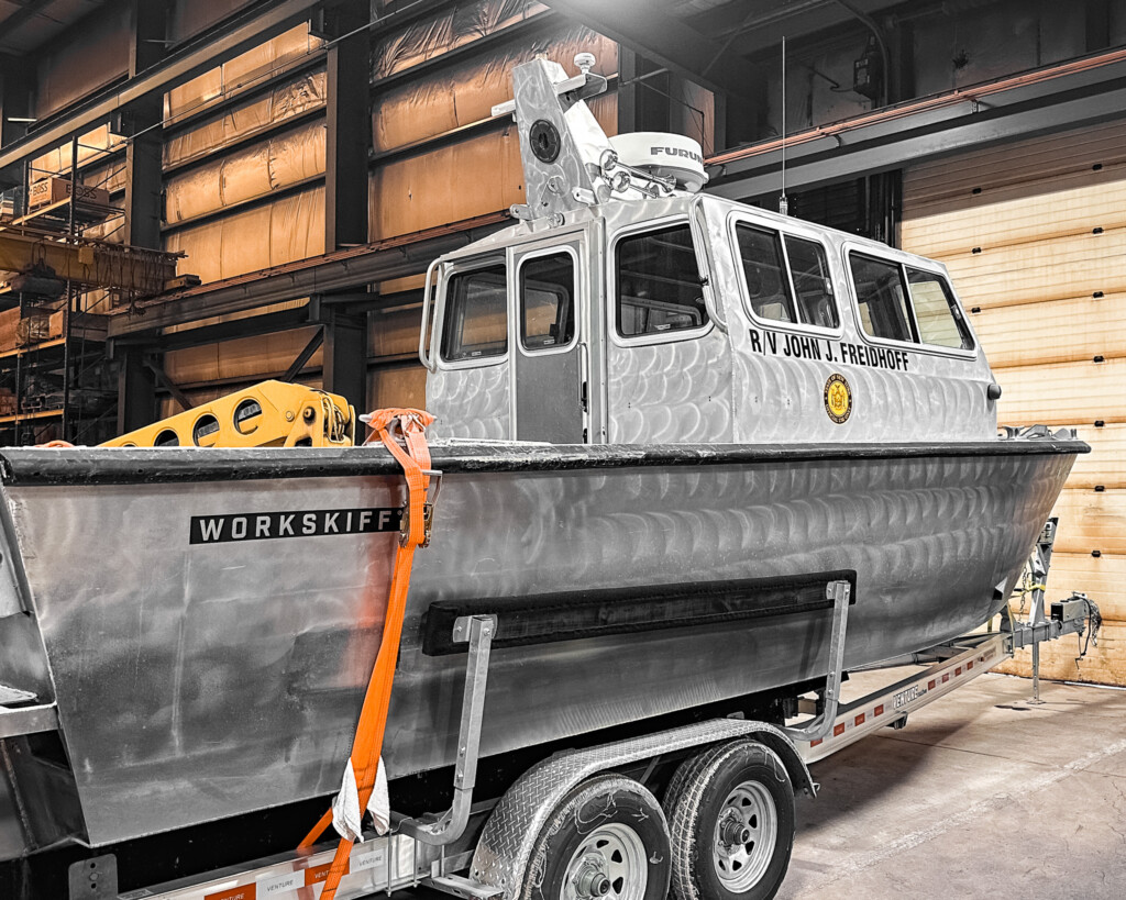 Buffalo State College's all-aluminum boat in for a custom fabrication!