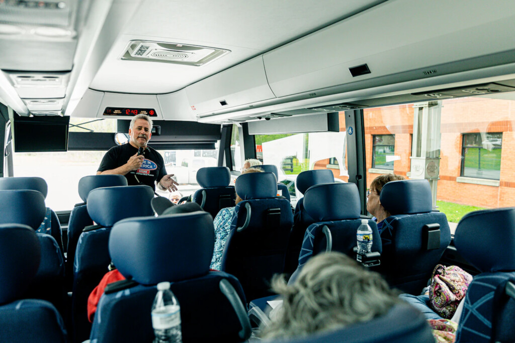Mark Andol speaking about how the store was made. Photo credit goes to Jalen Wright/For The Washington Post