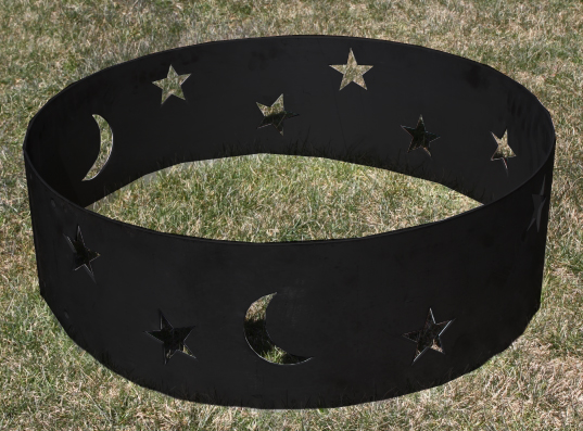 Our Moon & Stars design Fire Ring