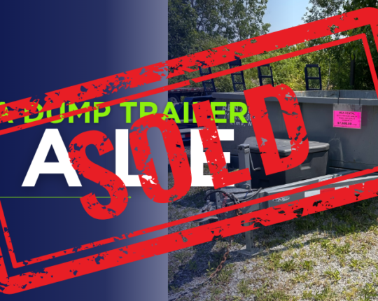 FOR SALE: 6-Ton Dump Trailer from Our Rental Fleet – Only $7,500!