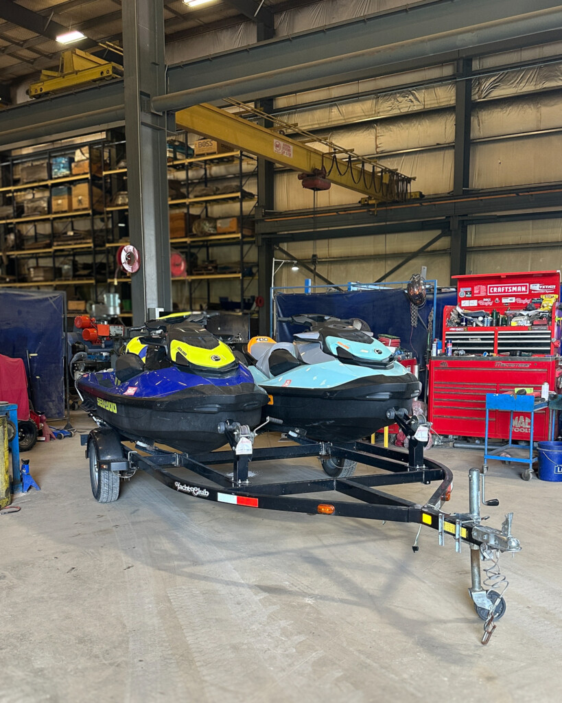 Jet Ski trailer in for NYS inspection